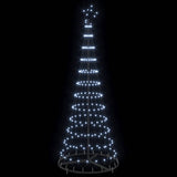 Albero di Natale LED Bianco freddo 71 x 71 x 184.5 cm Metallo