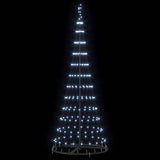 Albero di Natale LED Bianco freddo 71 x 71 x 184.5 cm Metallo