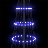 Albero di Natale LED con 230 LED Blu 71 x 71 x 184.5 cm Metallo
