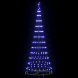 Albero di Natale LED con 230 LED Blu 71 x 71 x 184.5 cm Metallo