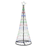 Albero di Natale LED Multicolore 71 x 71 x 184.5 cm Metallo