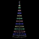 Albero di Natale LED Multicolore 71 x 71 x 184.5 cm Metallo