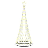 Albero di Natale LED Bianco caldo 100 x 100 x 250 cm Metallo