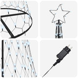 Albero di Natale LED Bianco freddo 100 x 100 x 250 cm Metallo