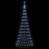 Albero di Natale LED Bianco freddo 100 x 100 x 250 cm Metallo
