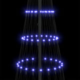Albero di Natale LED con 290 LED Blu 100 x 100 x 250 cm Metallo