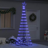 Albero di Natale LED con 290 LED Blu 100 x 100 x 250 cm Metallo