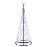 Albero di Natale LED con 290 LED Blu 100 x 100 x 250 cm Metallo