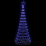 Albero di Natale LED con 290 LED Blu 100 x 100 x 250 cm Metallo