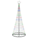 Albero di Natale LED Multicolore 100 x 100 x 250 cm Metallo
