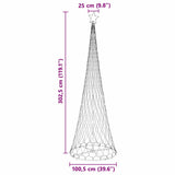 Albero di Natale LED Bianco caldo 100.5 x 100.5 x 302.5 cm