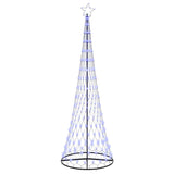 Albero di Natale LED Blu 100.5 x 100.5 x 302.5 cm Metallo