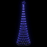 Albero di Natale LED Blu 100.5 x 100.5 x 302.5 cm Metallo
