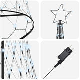 Albero di Natale LED Bianco freddo 138.5 x 138.5 x 399 cm