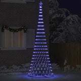 Albero di Natale LED Blu 138.5 x 138.5 x 399 cm Metallo