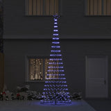 Albero di Natale LED Blu 138.5 x 138.5 x 399 cm Metallo