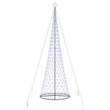 Albero di Natale LED Blu 138.5 x 138.5 x 399 cm Metallo
