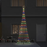 Albero di Natale LED Multicolore 138.5 x 138.5 x 399 cm Metallo