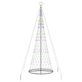Albero di Natale LED Multicolore 138.5 x 138.5 x 399 cm Metallo