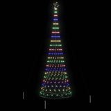 Albero di Natale LED Multicolore 138.5 x 138.5 x 399 cm Metallo