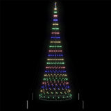 Albero di Natale LED Multicolore 138.5 x 138.5 x 399 cm Metallo