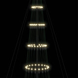 Albero di Natale LED Bianco caldo 160 x 160 x 500 cm Metallo