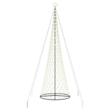 Albero di Natale LED Bianco caldo 160 x 160 x 500 cm Metallo
