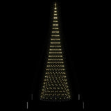 Albero di Natale LED Bianco caldo 160 x 160 x 500 cm Metallo