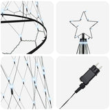 Albero di Natale LED Bianco freddo 160 x 160 x 500 cm Metallo