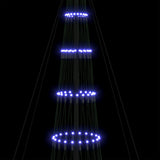 Albero di Natale LED con 550 LED Blu 160 x 160 x 500 cm Metallo