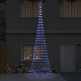 Albero di Natale LED con 550 LED Blu 160 x 160 x 500 cm Metallo