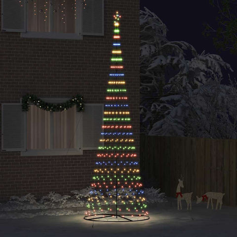 Albero di Natale LED Multicolore 160 x 160 x 500 cm Metallo