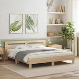 Struttura del letto Sonoma 193 x 203 cm Legno truciolato