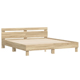 Struttura del letto Sonoma 193 x 203 cm Legno truciolato