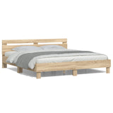 Struttura del letto Sonoma 193 x 203 cm Legno truciolato