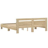Struttura del letto Sonoma 193 x 203 cm Legno truciolato