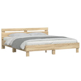 Struttura del letto Sonoma 193 x 203 cm Legno truciolato