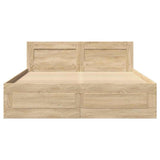 Struttura del letto 2 pcs Sonoma 137 x 188 cm Legno truciolato