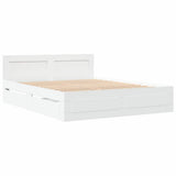 Struttura del letto Bianco 150 x 200 cm Legno truciolato