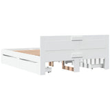 Struttura del letto Bianco 150 x 200 cm Legno truciolato