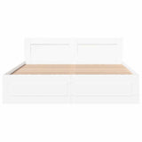 Struttura del letto Bianco 150 x 200 cm Legno truciolato