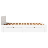 Struttura del letto Bianco 150 x 200 cm Legno truciolato