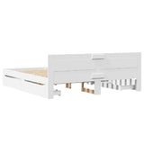 Struttura del letto Bianco 193 x 203 cm Legno truciolato