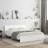 Struttura del letto Bianco 152 x 203 cm Legno truciolato
