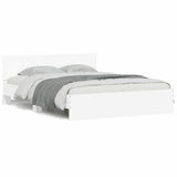 Struttura del letto Bianco 152 x 203 cm Legno truciolato