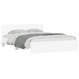 Struttura del letto Bianco 152 x 203 cm Legno truciolato