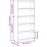 Armadio per Libri Marrone cerato 80 x 30 x 167,5 cm