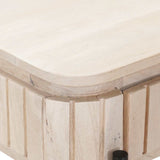 Tavolino fatto a mano Bianco 100 x 30 x 76 cm