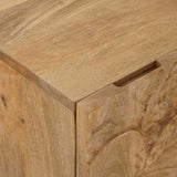 Comodino a muro fatto a mano Marrone Teak 40 x 30 x 45 cm