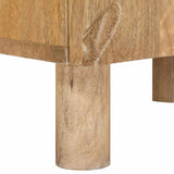 Comodino a muro fatto a mano Marrone Teak 40 x 30 x 45 cm